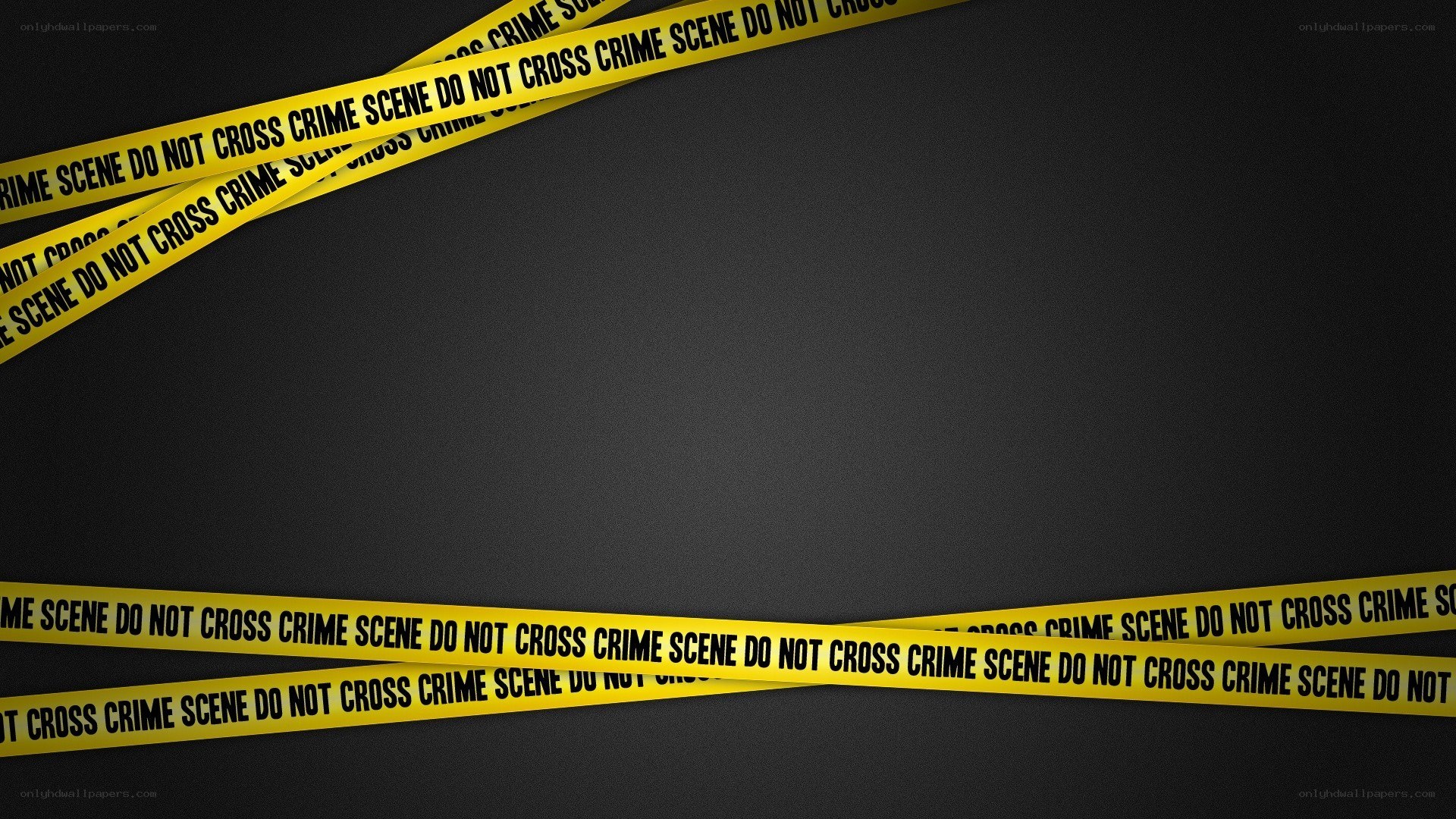 crime scene tape on black background