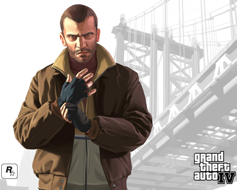 Criminal character from Grand Theft Auto IV