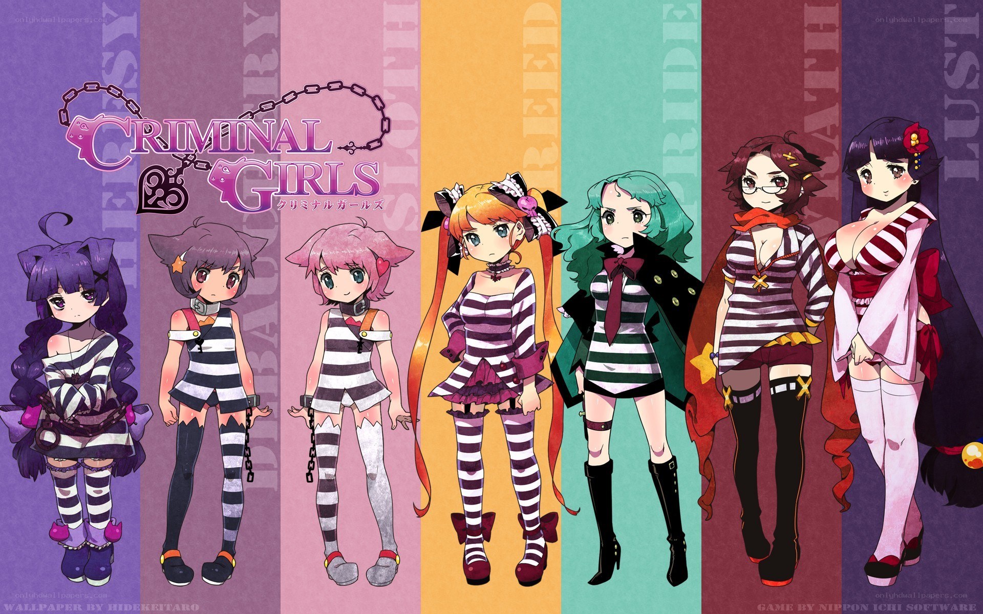 Criminal Girls character lineup