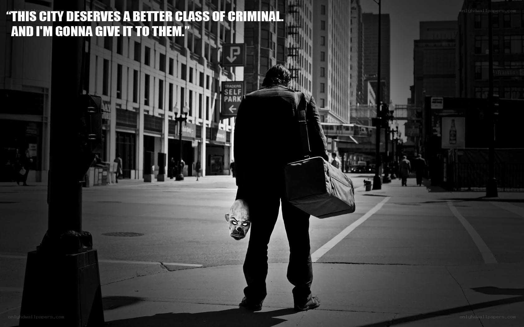 criminal in the city