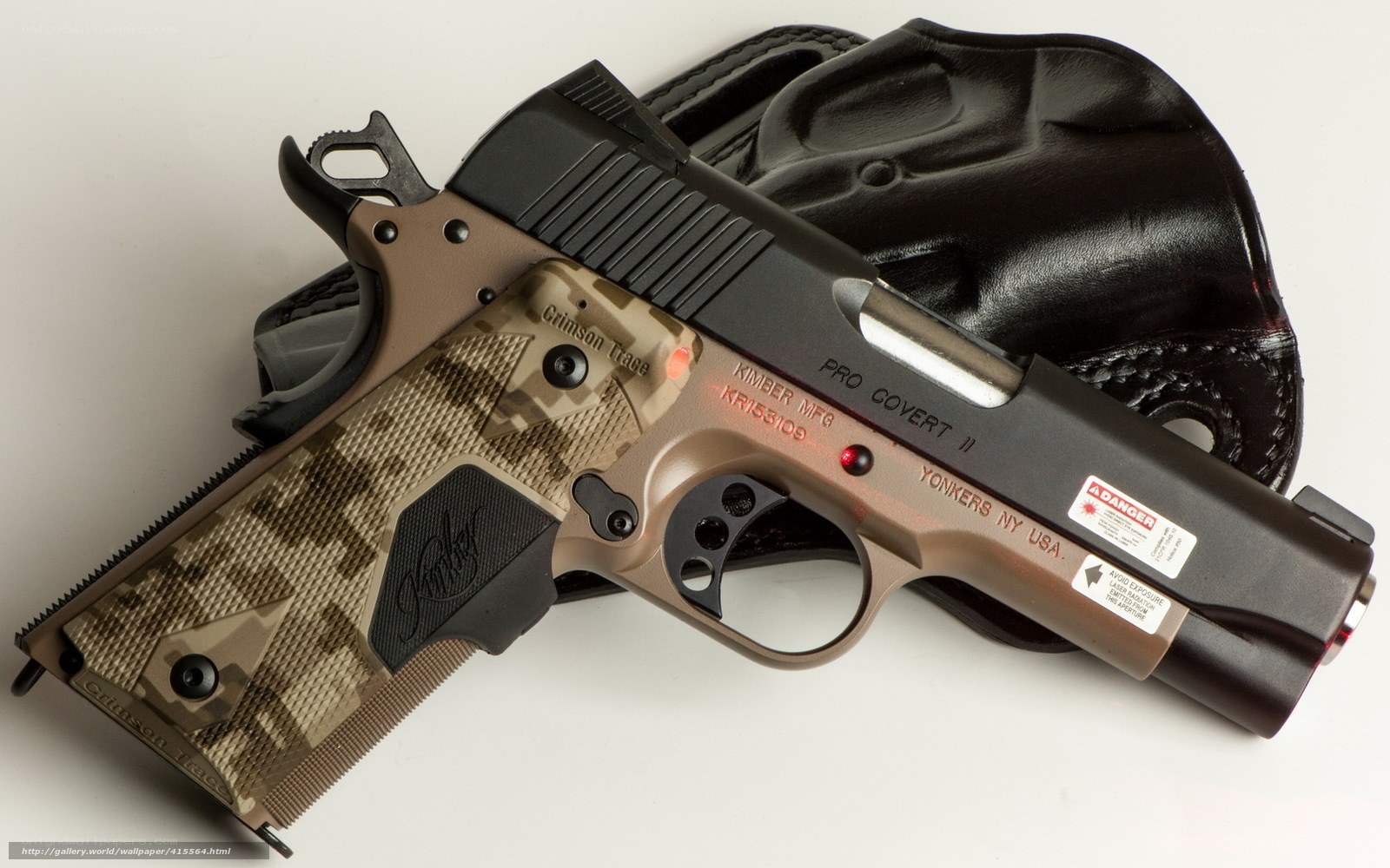 Crimson Trace handgun with holster