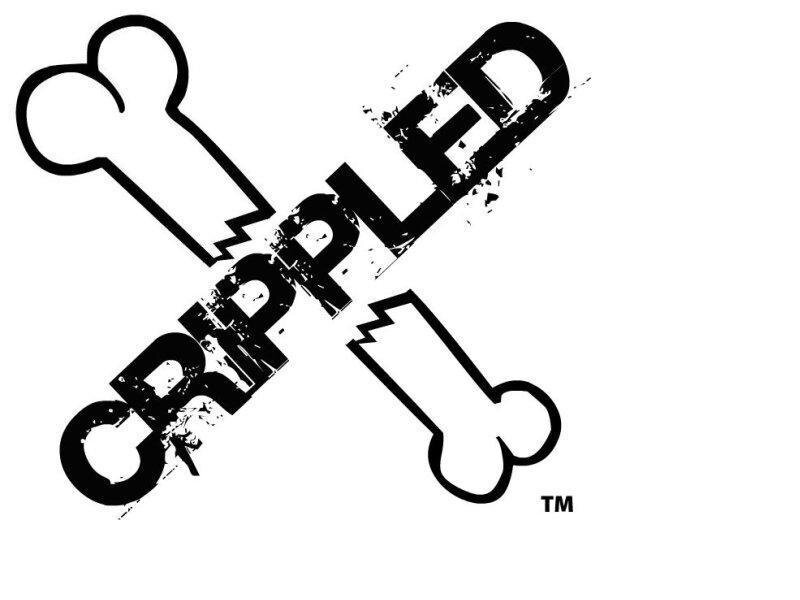 Crippled logo with crossed bones
