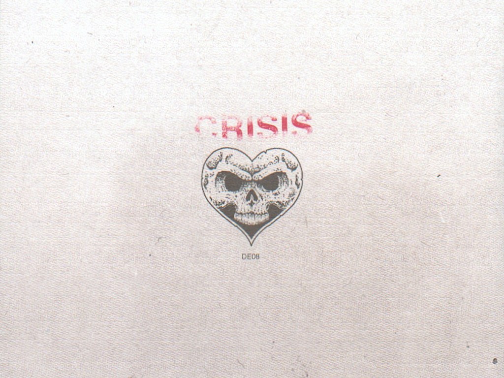 Crisis heart skull logo