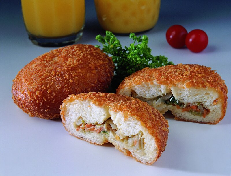 crispy bread rolls with filling