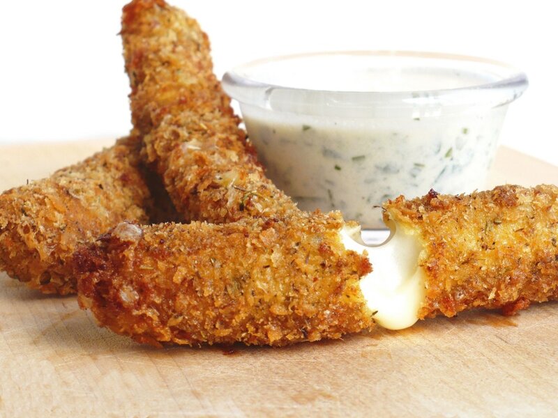 crispy fried cheese sticks