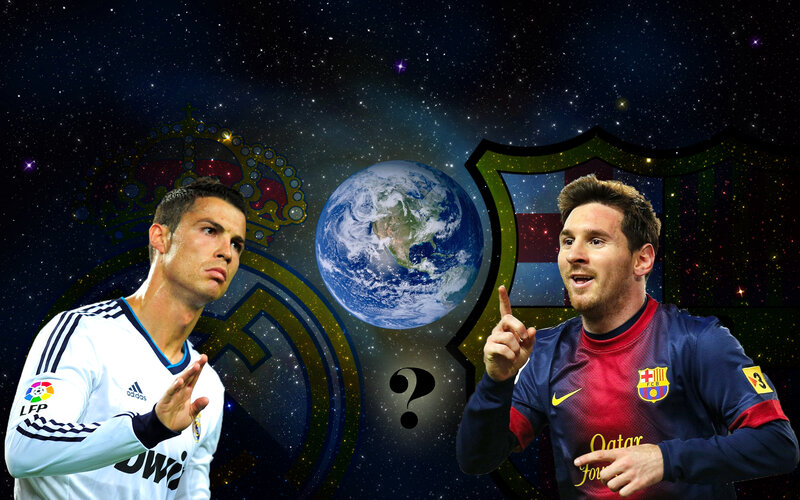 Cristiano Ronaldo and Messi