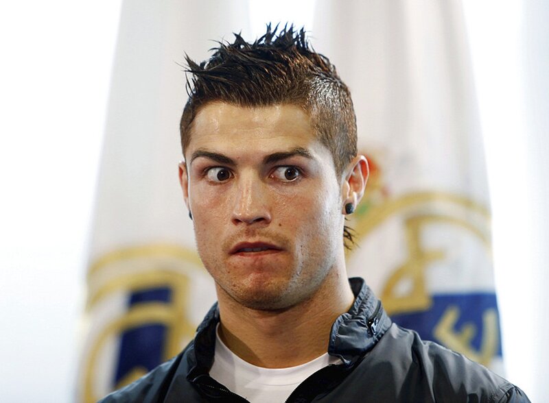 Cristiano Ronaldo at press event