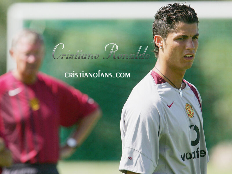 Cristiano Ronaldo at training