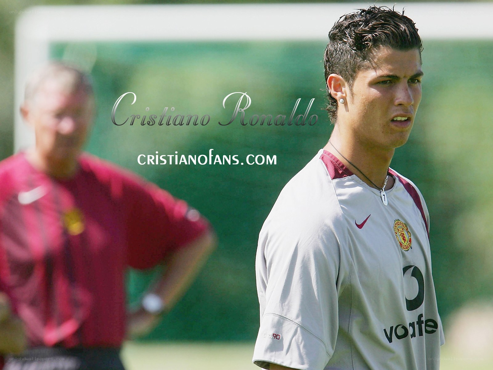 Cristiano Ronaldo at training