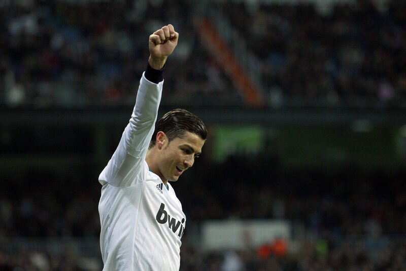 Cristiano Ronaldo celebrates
