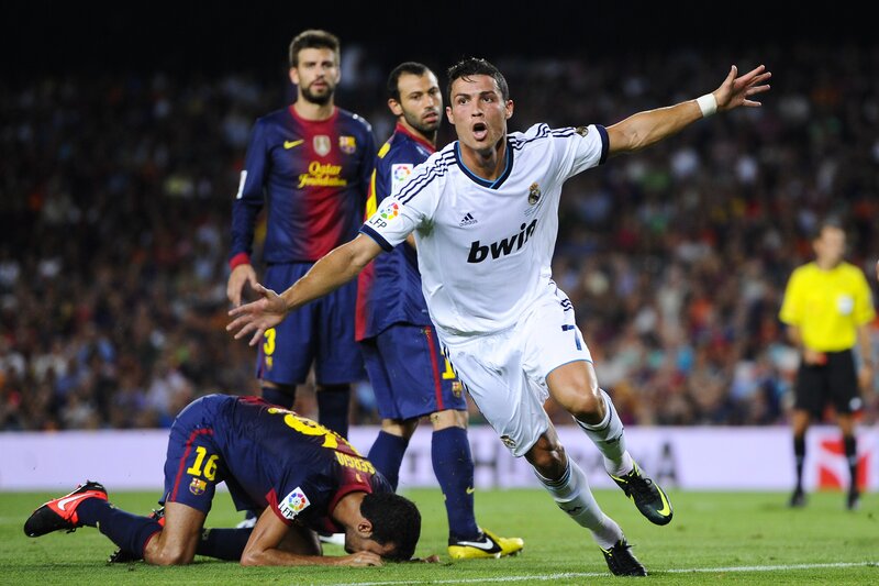 Cristiano Ronaldo celebrates goal