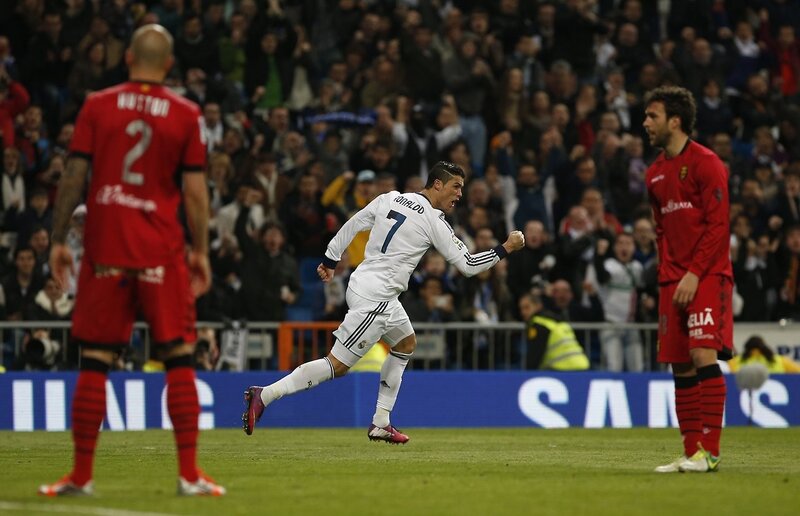 Cristiano Ronaldo celebrates goal