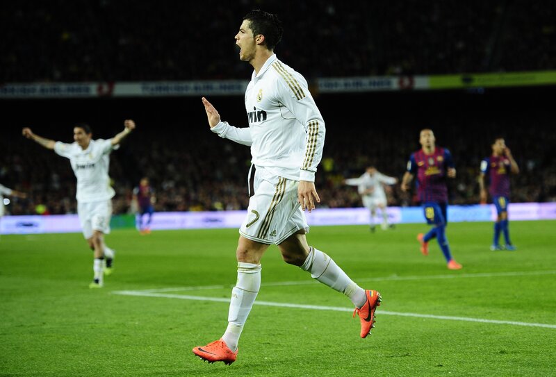Cristiano Ronaldo celebrates goal