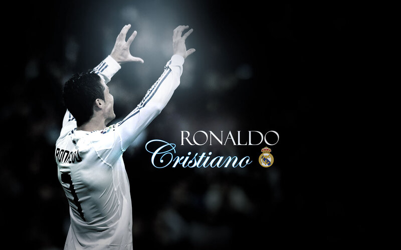 Cristiano Ronaldo Celebrating — Black