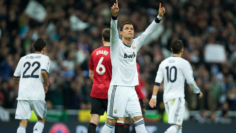 Cristiano Ronaldo Celebrating — White, Celebratory, Night