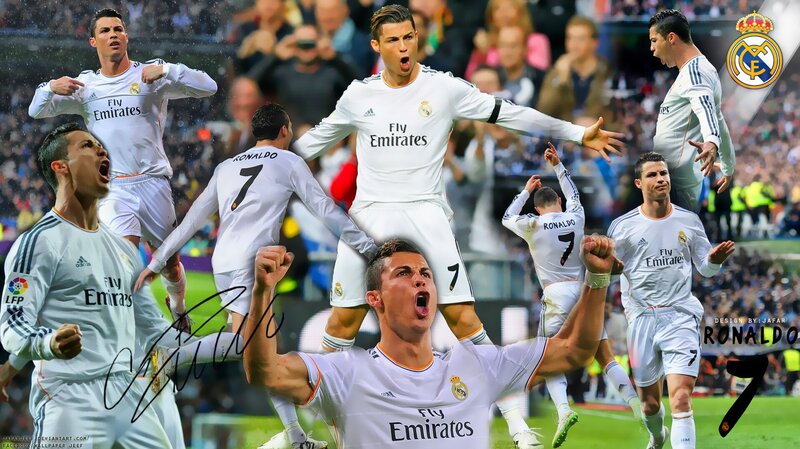 Cristiano Ronaldo Celebrating — White, Celebratory
