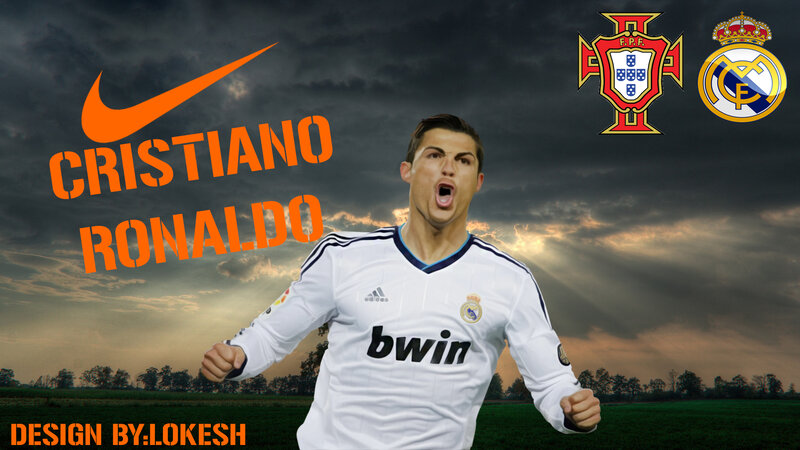 Cristiano Ronaldo Celebrating — White, Dramatic