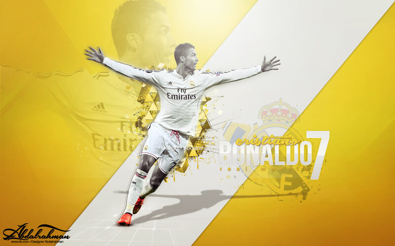 Cristiano Ronaldo Celebrating — Yellow