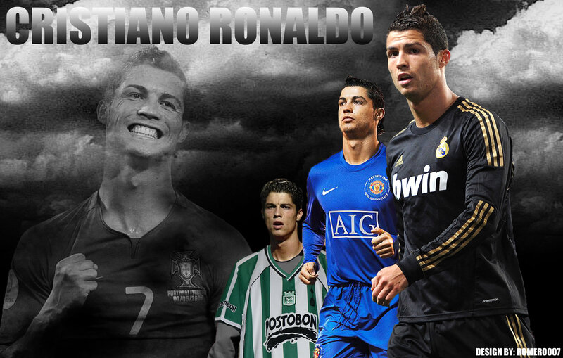 Cristiano Ronaldo Collage — Black