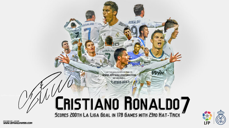 Cristiano Ronaldo Collage — White