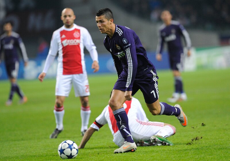 Cristiano Ronaldo in action