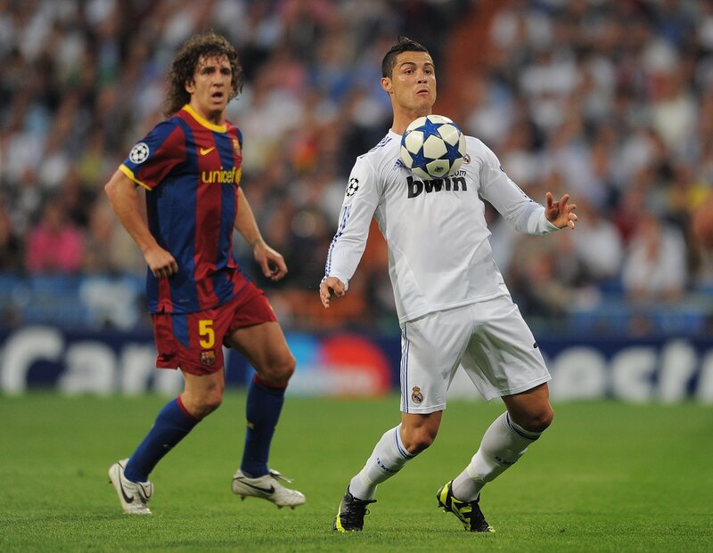 Cristiano Ronaldo in action