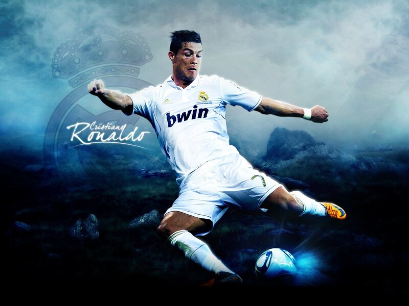 Cristiano Ronaldo in action