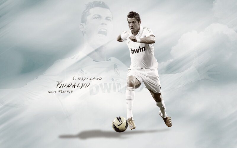 Cristiano Ronaldo in action