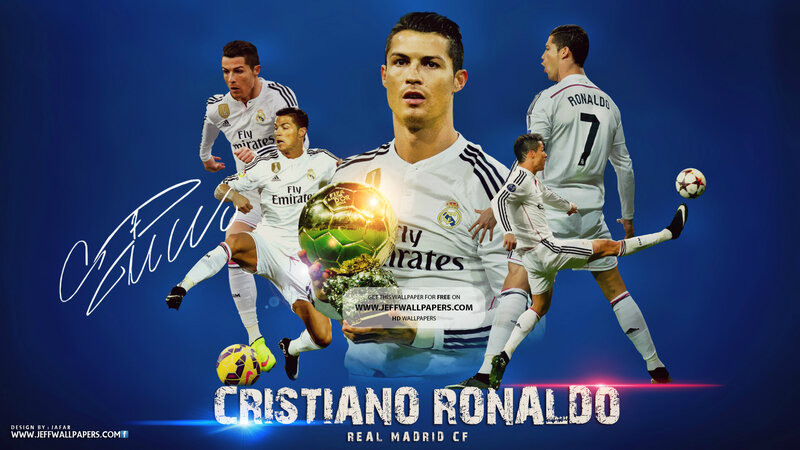 Cristiano Ronaldo in Action — Blue