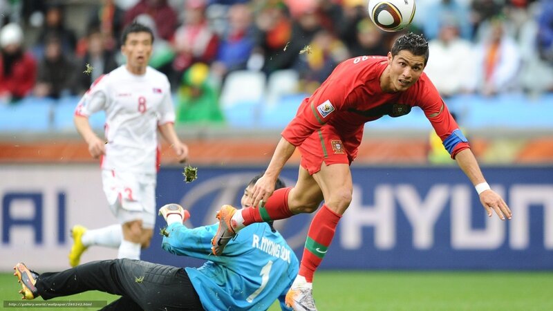 Cristiano Ronaldo in Action — Red