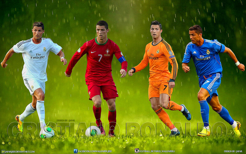 Cristiano Ronaldo in Four Jerseys