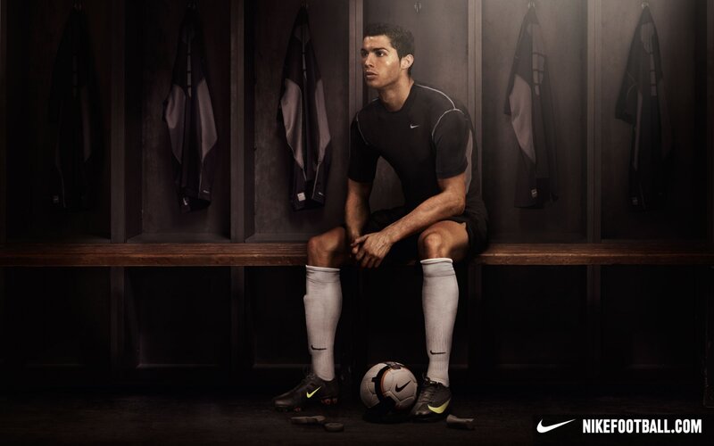 Cristiano Ronaldo in locker room