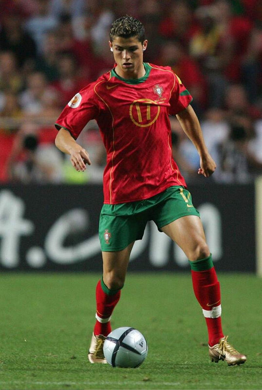 Cristiano Ronaldo in Portugal kit