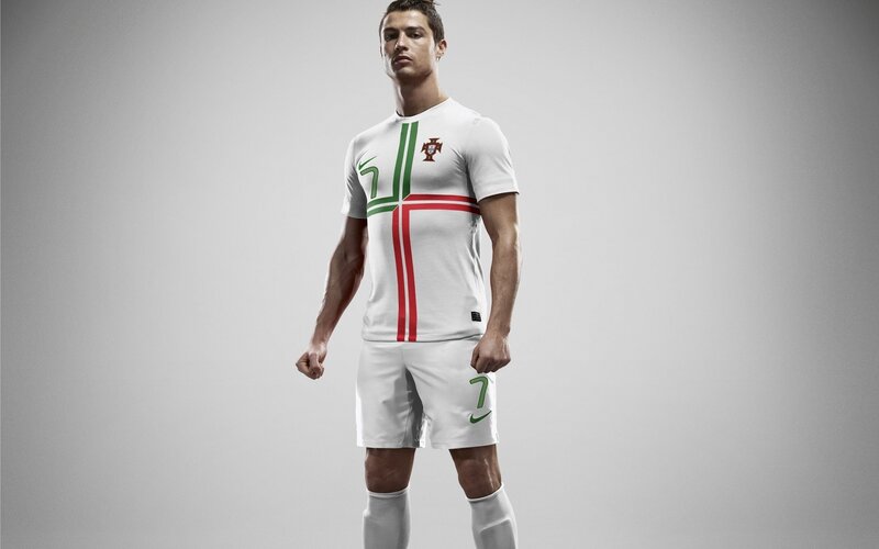Cristiano Ronaldo in Portugal kit
