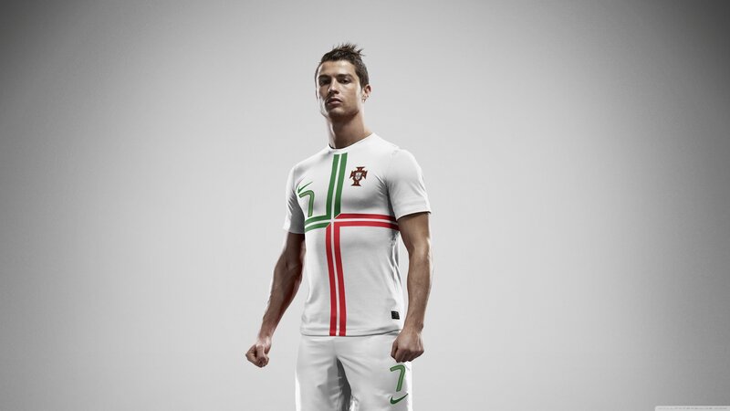 Cristiano Ronaldo in Portugal kit