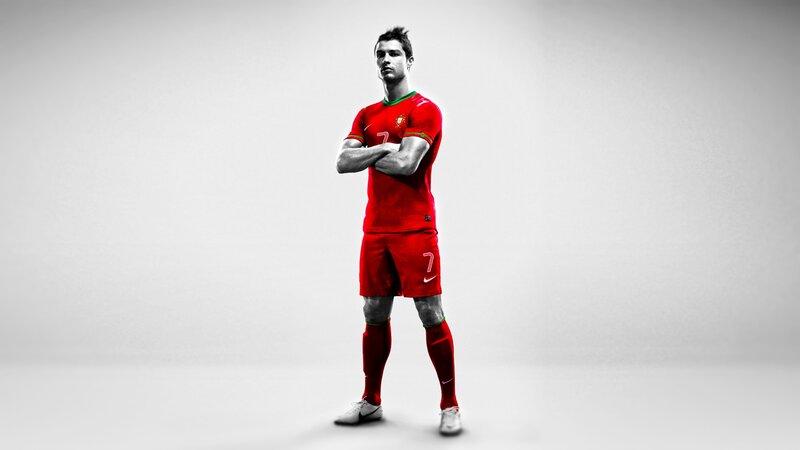 Cristiano Ronaldo in Portugal kit