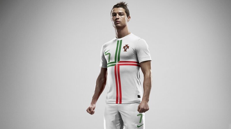 Cristiano Ronaldo in Portugal kit