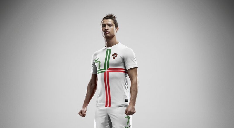 Cristiano Ronaldo in Portugal kit