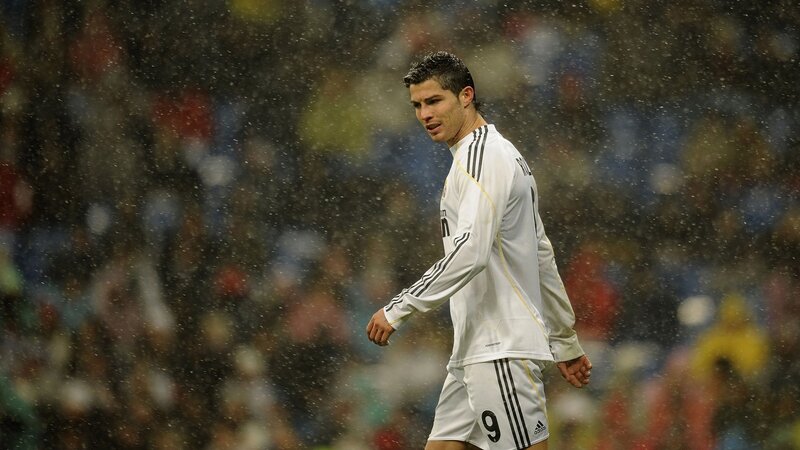 Cristiano Ronaldo in the rain
