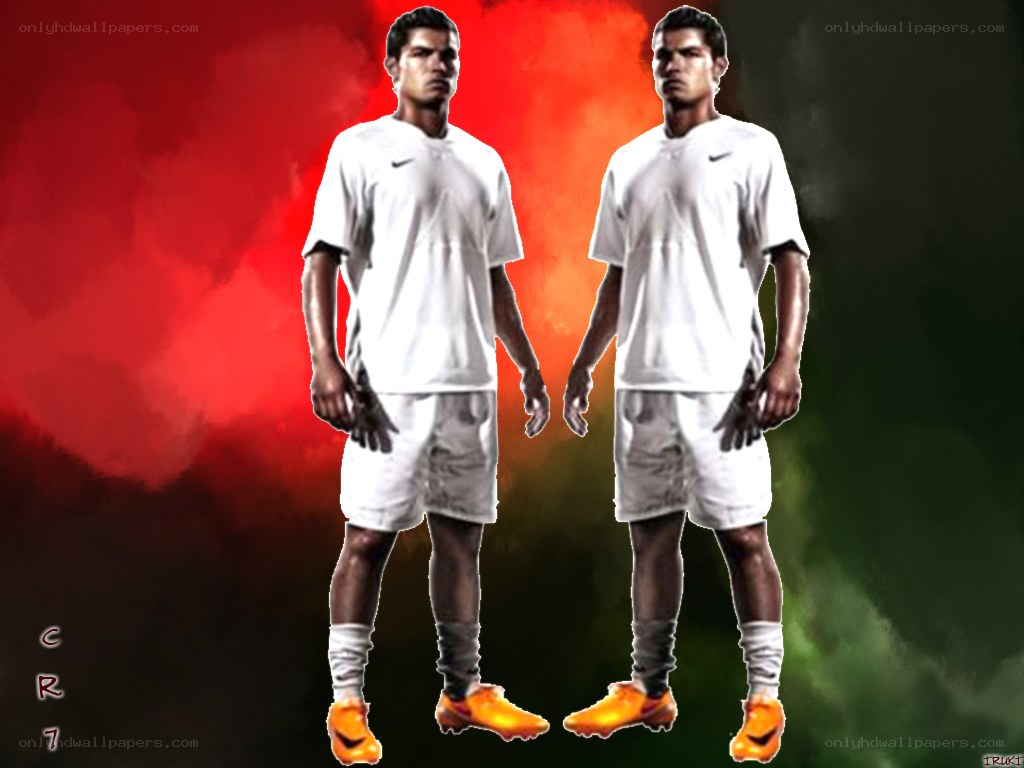 Cristiano Ronaldo in white kit