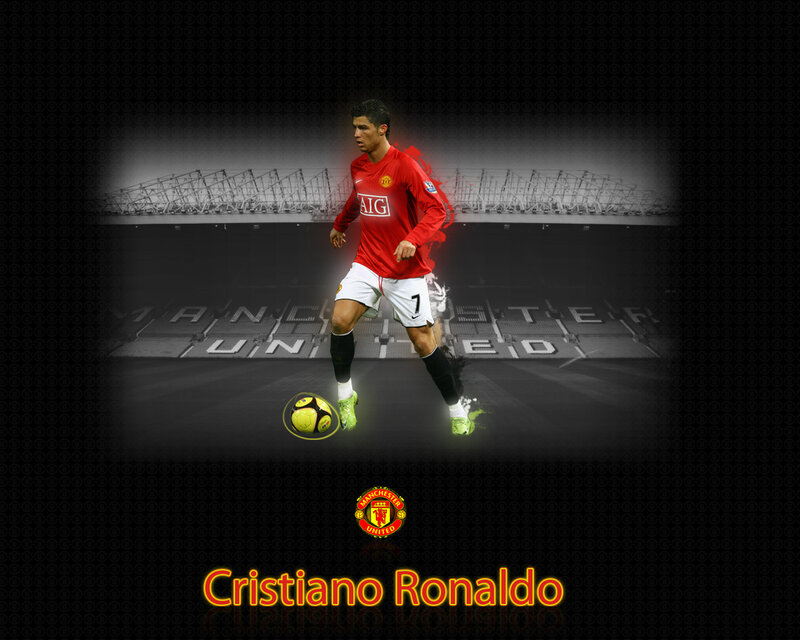 Cristiano Ronaldo on Field — Black