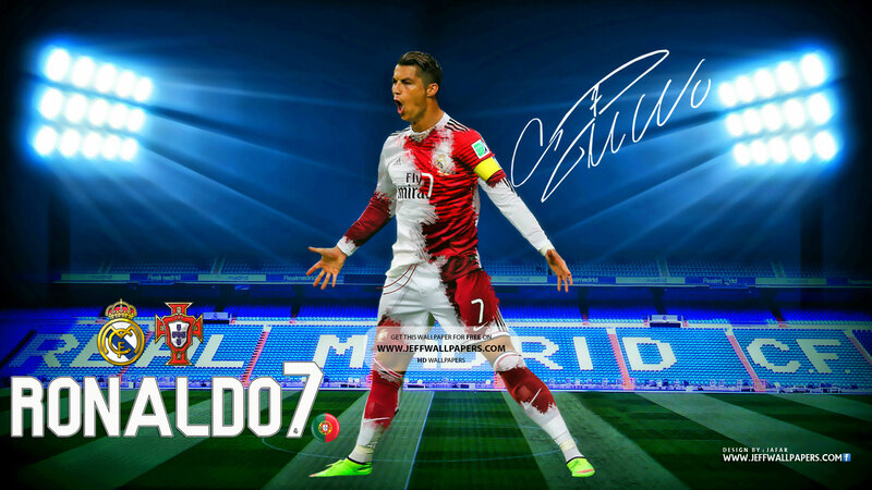 Cristiano Ronaldo on Field — Blue, Dramatic