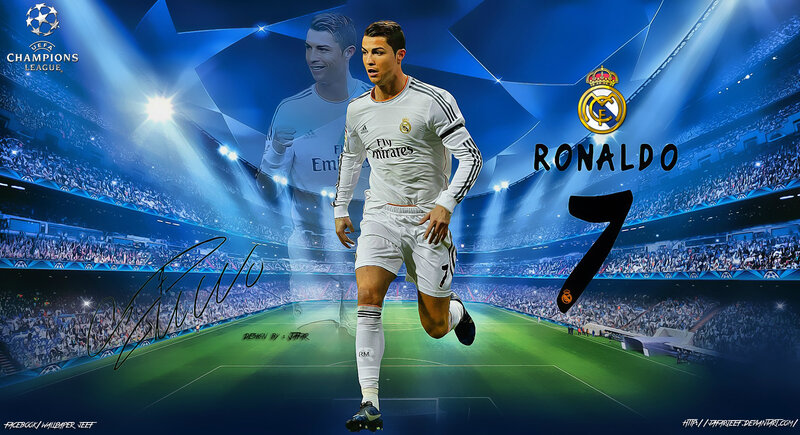 Cristiano Ronaldo on Field — Blue