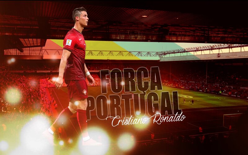 Cristiano Ronaldo on Field — Red