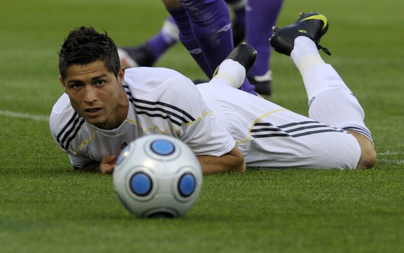 Cristiano Ronaldo on the field