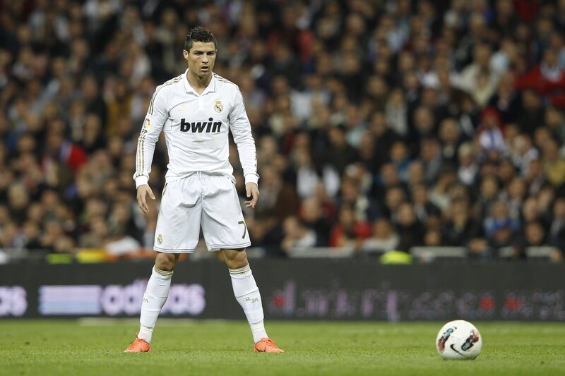 Cristiano Ronaldo on the field