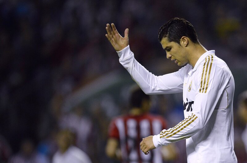 Cristiano Ronaldo on the field