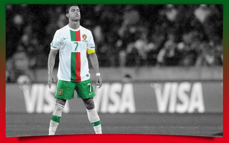 Cristiano Ronaldo on the field