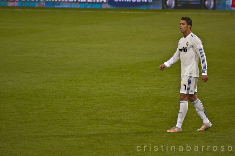 Cristiano Ronaldo on the field