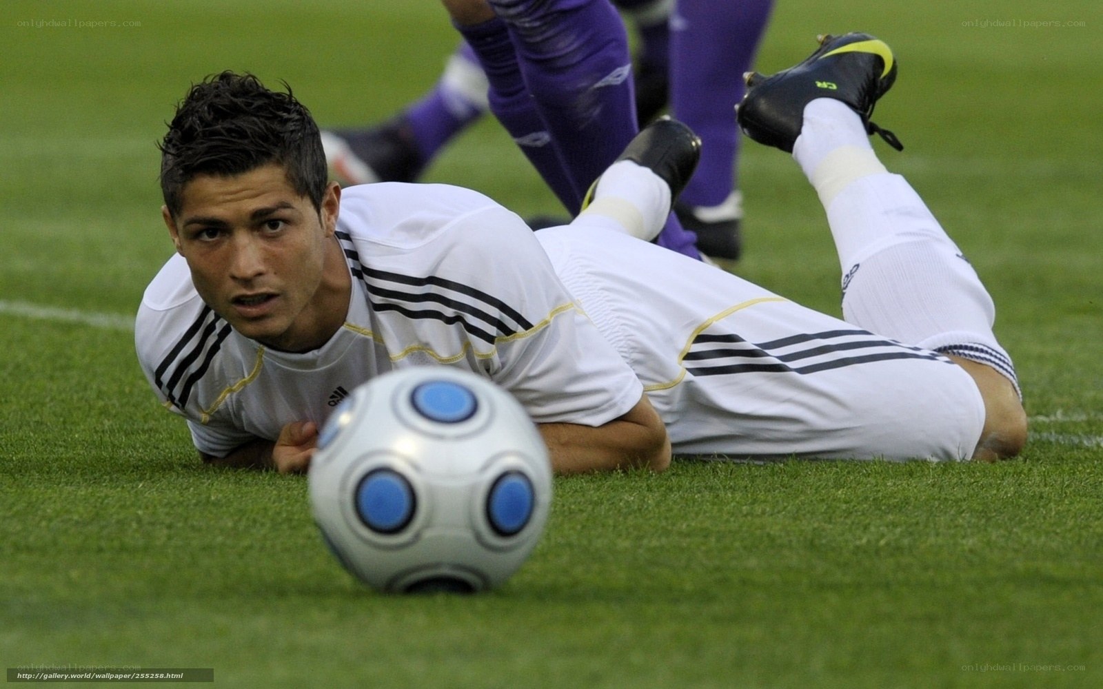 Cristiano Ronaldo on the field